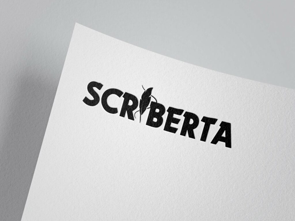 Logo design per Scriberta, casa editrice innovativa